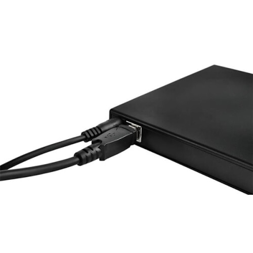 External DVD/CD Burner - 24x Black Black 1
