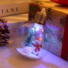 RnemiTe-amo Clear Plastic Ball Ornaments, Compatible with LED Balloon Lights, Fillable Transparent Sphere for Christmas Tree Hanging Decor