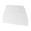 19 cm x 12.5cm Flat White Plastic Cake Decorator Dough Pastry Scraper Tool 1
