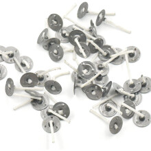 200 Pcs - 1" 25mm CANDLE WICKS Pretabbed ZINC CORE Candle Making