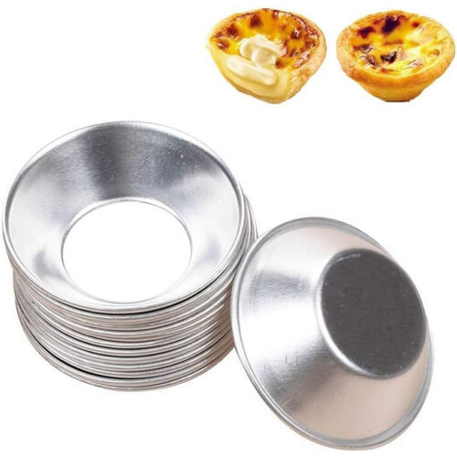 25 Pack Mini Pie Muffin Cupcake Pans Egg Tart Bakeware Non-stick Baking Cups