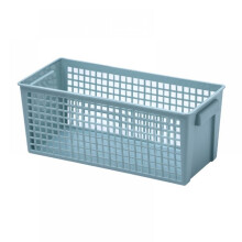 Durable Plastic Storage Baskets - Small Pantry Organizer Bins for Kitchen, Cabinet, Bathroom & Bedroom Organization