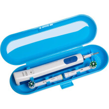 Electric Toothbrush Travel Case for Oral B & compatible with Philips Sonicare Blue