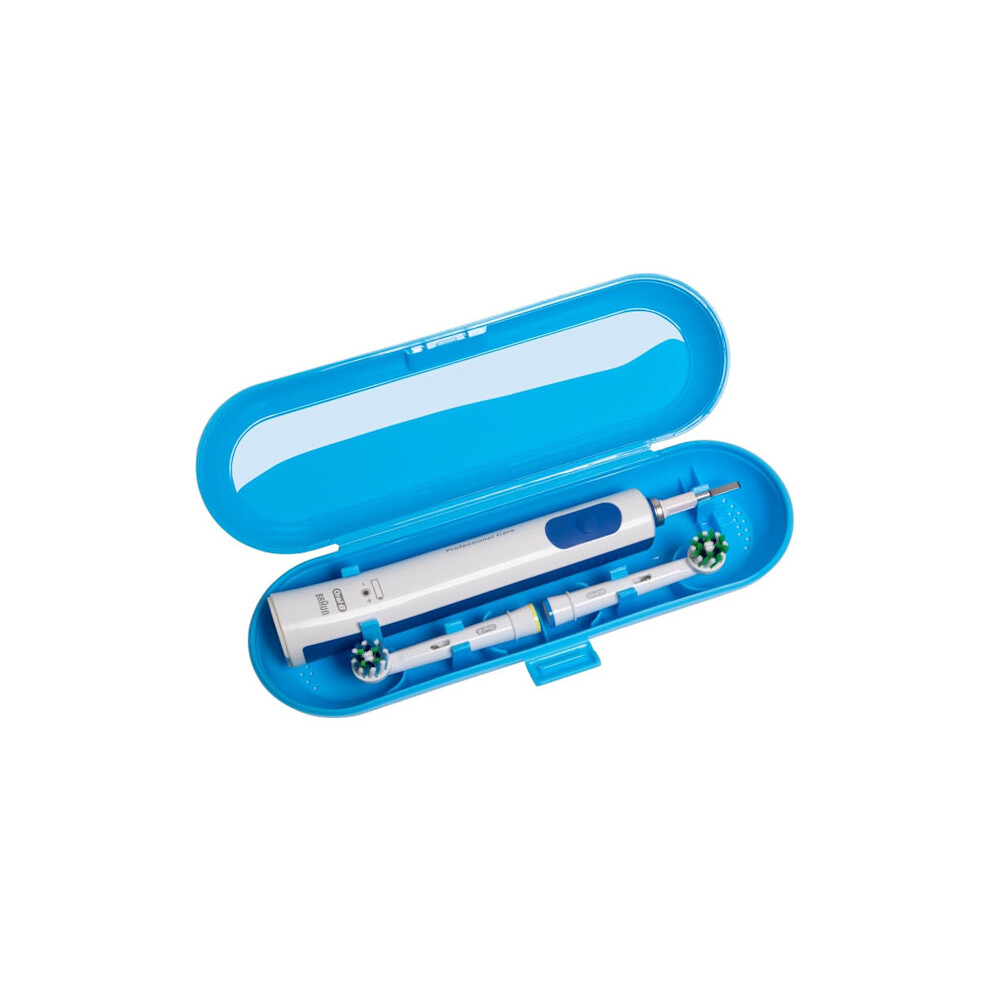 Blue Electric Toothbrush Travel Case For Oral B & Compatible With Philips Sonicare