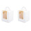 100 PCS Single Cupcake Boxes White Individual Cupcake Carrier Holders with Window Inserts for Bakery Wrapping Packaging 1