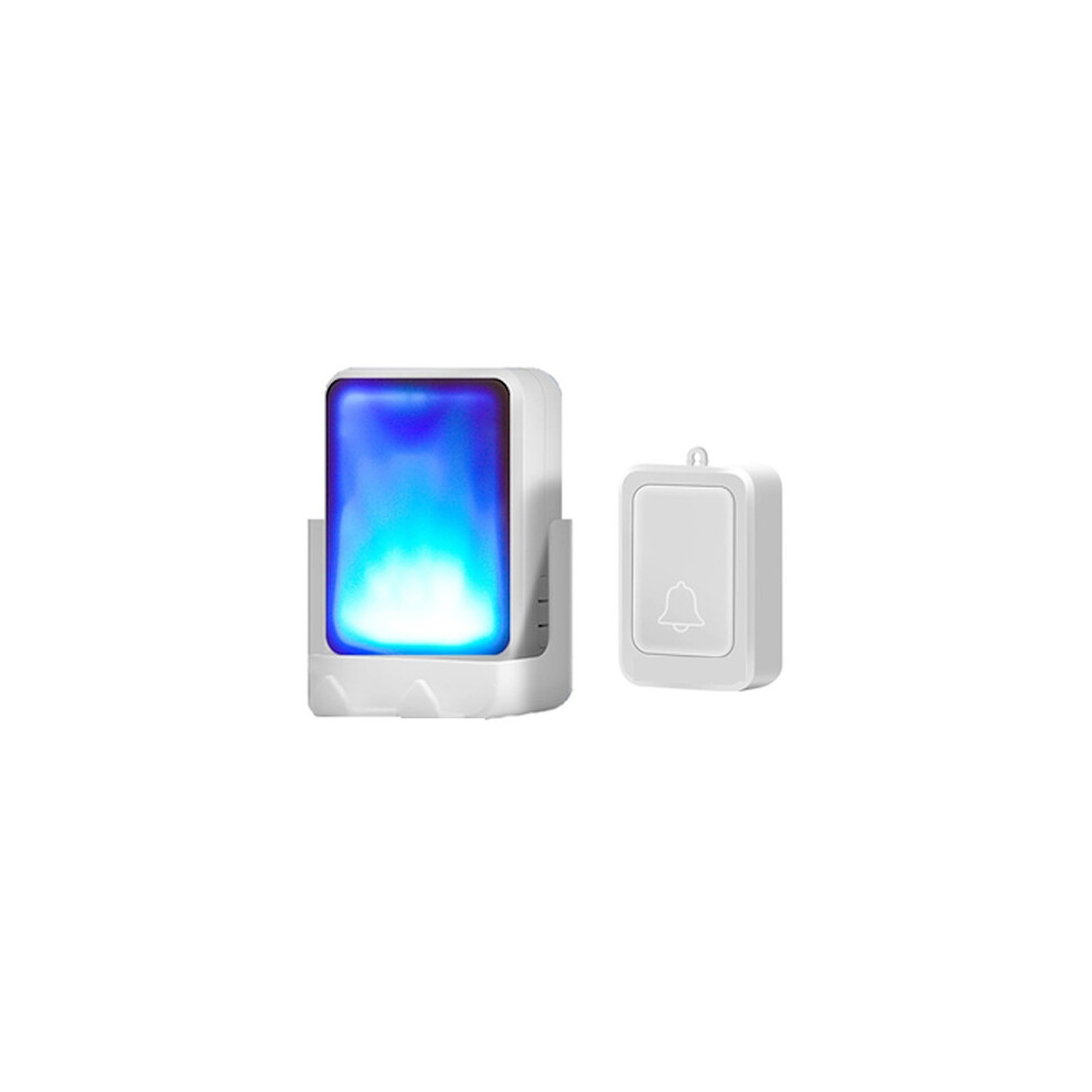 Color Changing Musical Doorbell Wireless Doorbell For Hearing Impaired Pocket Doorbell For Elderly (Color: White) 9322103939591