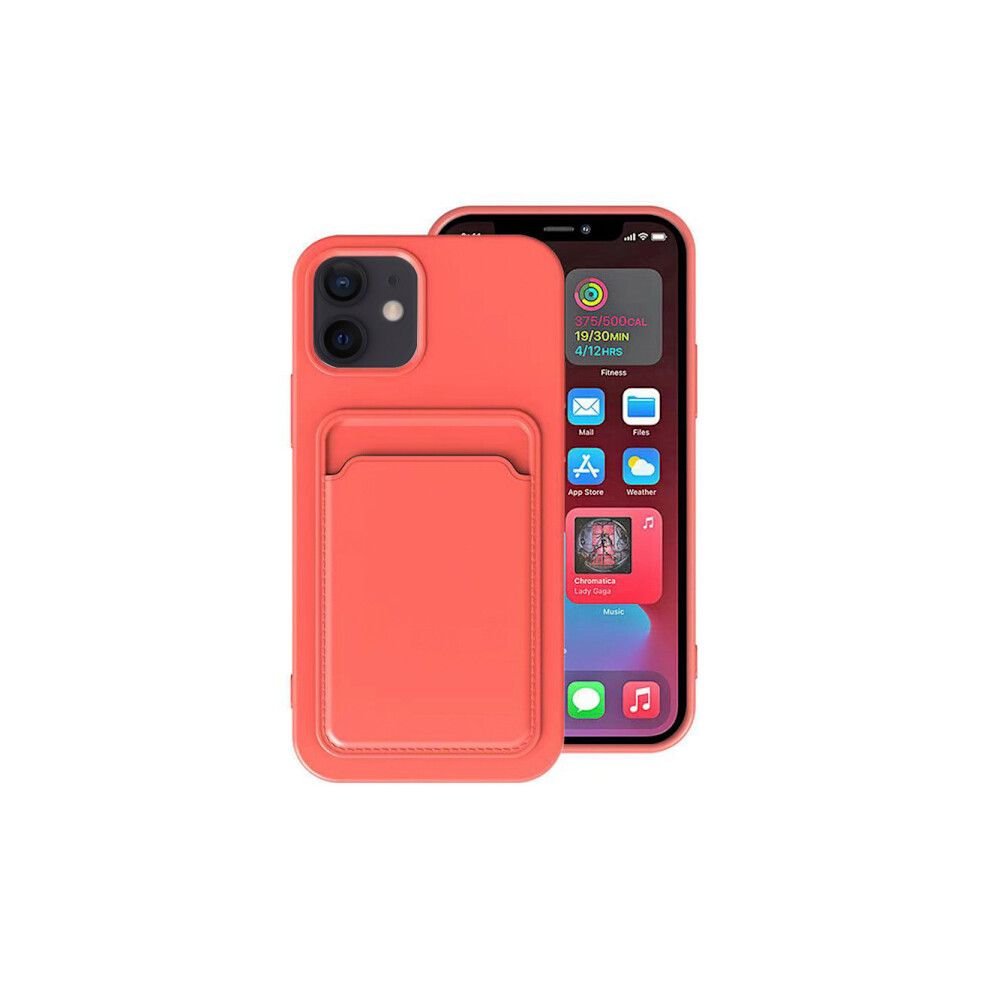 Compatible With Iphone 11 - Functional Case With Card Holder (Floveme) Apricot 9322103940665