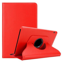 Cadorabo case for compatible with Huawei MediaPad T5 10 (10.1" inch) in red - WITHOUT automatic wake-up