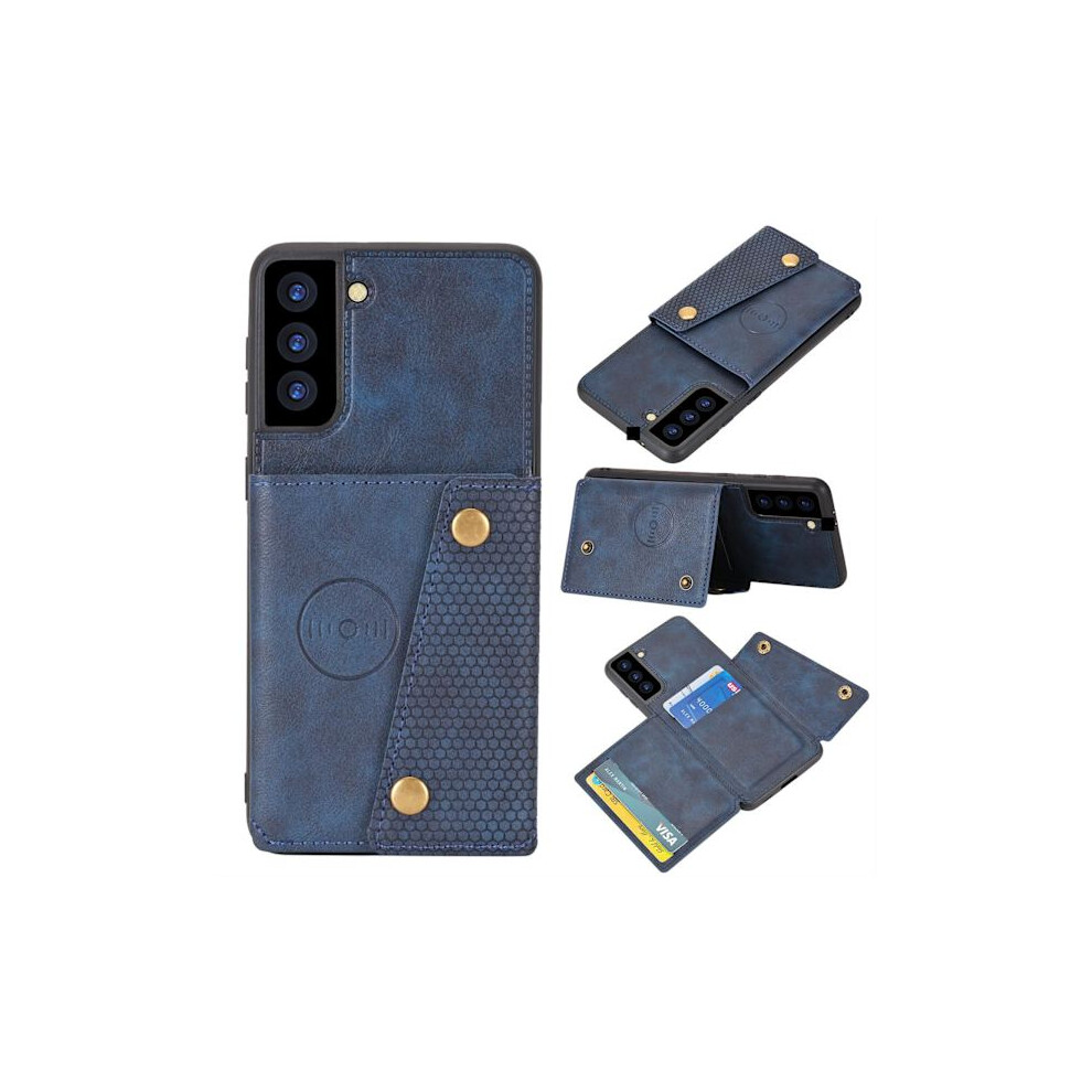 Compatible With Samsung Galaxy S21 Fe - Practical Case With Card Holder Dark Blue 9322103940986
