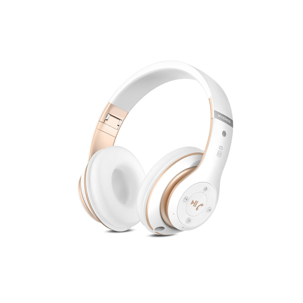 Bluetooth Headphones Over Ear, With Hd Microphone, Fm, Tf For Pc White 9322103940924