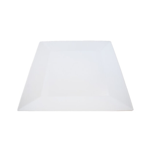Traditional Porcelain Plates - Square - 12 pack White 2