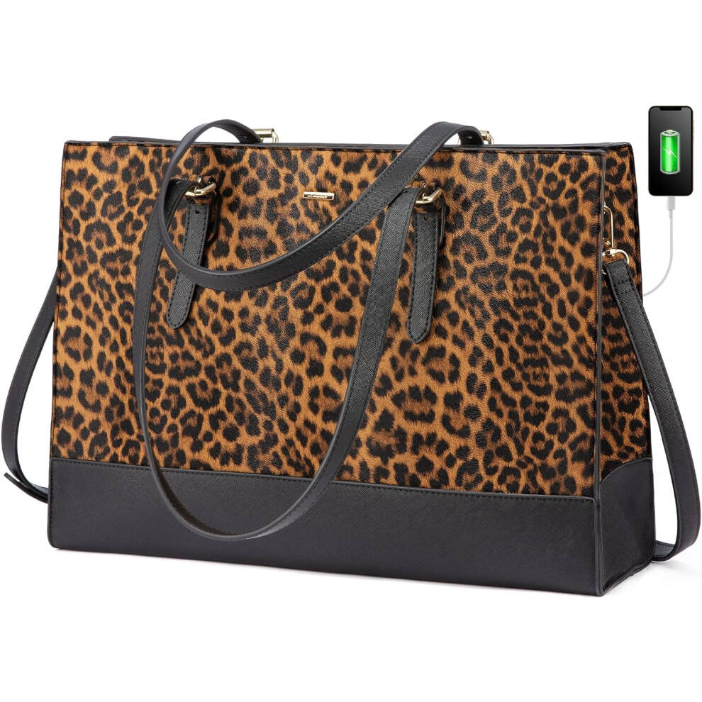Laptop Bag For Women, Fashion Computer Tote Bag 15.6 Inch Large Handbag, Shoulder Bag Purse For Business Work 9338982152747