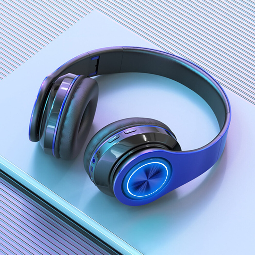 Quinlirra Clearance Wireless Gaming Earbuds, Bluetooth 5.2 With Game Music Mode, 7H Playtime, Led (Blue) Light/Blue 9338982153034