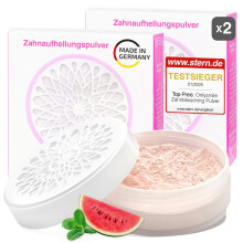 (2) OnlySmile Zahnbleaching Pulver | Testsieger 2025 | Zahnpulver gegen Zahnverfärbungen | Zahnaufhellung | Teeth Whitening