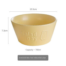 Embossed ceramic bowl high value dessert oatmeal yogurt bowl with lid rice instant noodle bowl cute