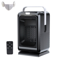 Rechargeable Space Heater with Remote Control, Compatible with Office Bedroom Use, Large Room Heating, Includes Earmuffs