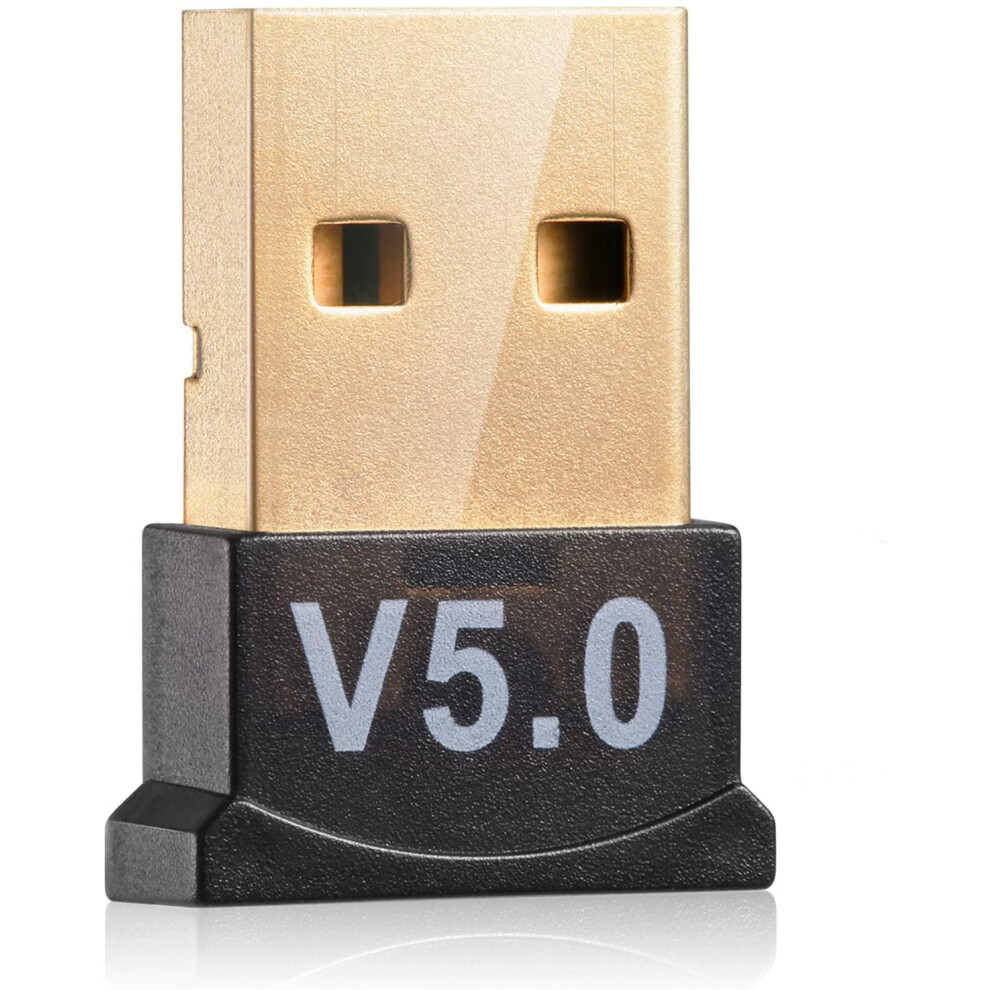 Usb Bluetooth 5.0 Dongle Adapter For Computer Desktop Wireless Transfer For Pc Laptop Headphones Headset Speakers Keyboard 9338982152518