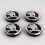 SK05 - 60MM 4-pack Hubcaps Skoda Silver one size 1