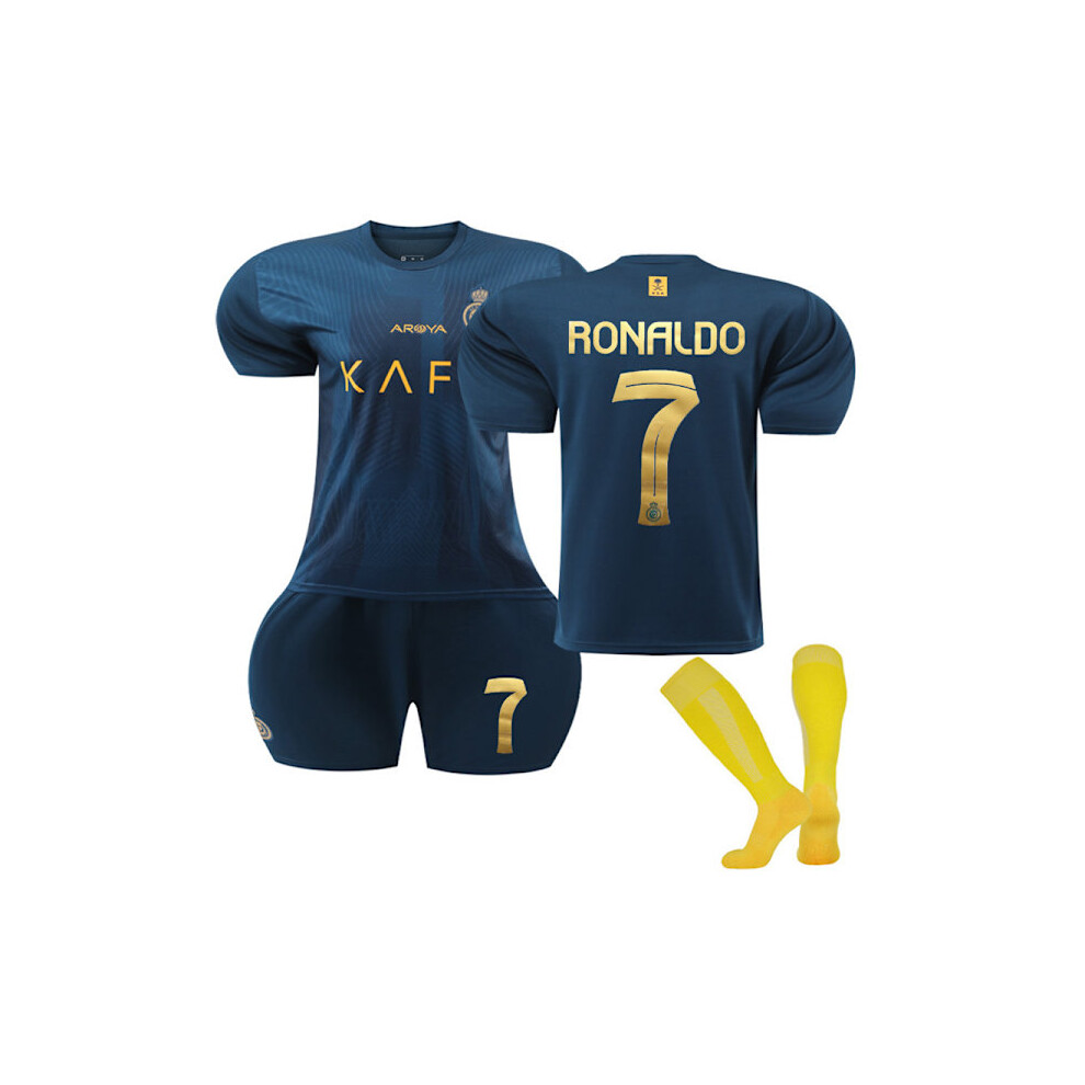 Al-Nassr FC Away Kids Football Kit 2023-2024 No.7 Ronaldo 18