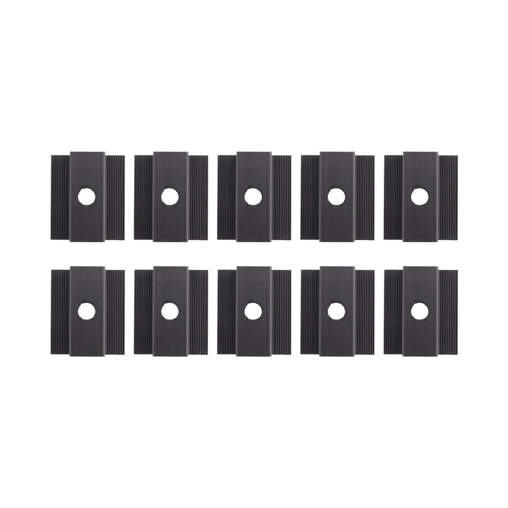 10 X Centre Clamp Pv Solar Panels, Black, Module Clamp For All Frame Heights, Solar Panels Bracket For Solar Panels Roof 9499224708358