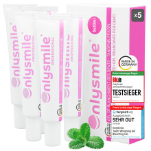 (5) OnlySmile Zahnbleaching Gel | Testsieger 2024-2025 | Weiße Zähne in 5 Tagen | Bleaching Gel | Zahnaufhellung zuhause