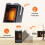 Rechargeable Space Heater with Remote Control, Compatible with Office Bedroom Use, Large Room Heating, Includes Earmuffs 5
