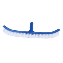 Heavy Duty Swimming Pool Brush with Stiff Bristles and Ergonomic Handle for Indoor Outdoor Cleaning