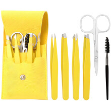 Eyebrow Tweezers Set for Men and Women, Precision Stainless Steel MultiTweezer Kit for Brow Shaping