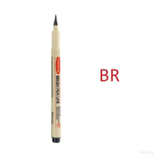 Art Manga Outlining Pen Pigment Liner Micron Pen Marker set Hook Line Needle Pen for Sketch Soft Brush Stationery Art Supplies BR-1pcs