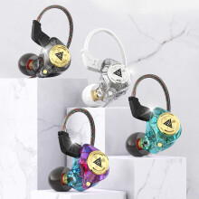 Jacenvly New Translucent Wired Earbuds, In-Ear Stereo Sound, Fire Retardant & Eco-Friendly Material, Compatible with Cell Phones