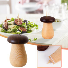 Kiplyki Wholesale Wooden Household Cute Toothpick Holder Dining Table Toothpick Jar Storage Toothpick Box