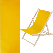 1pc Beach Sling Chair Replacement 435*1165mm Oxford Cloth Gold Fabric for Reclining, Sunbathing, Garden, Courtyard, Beach
