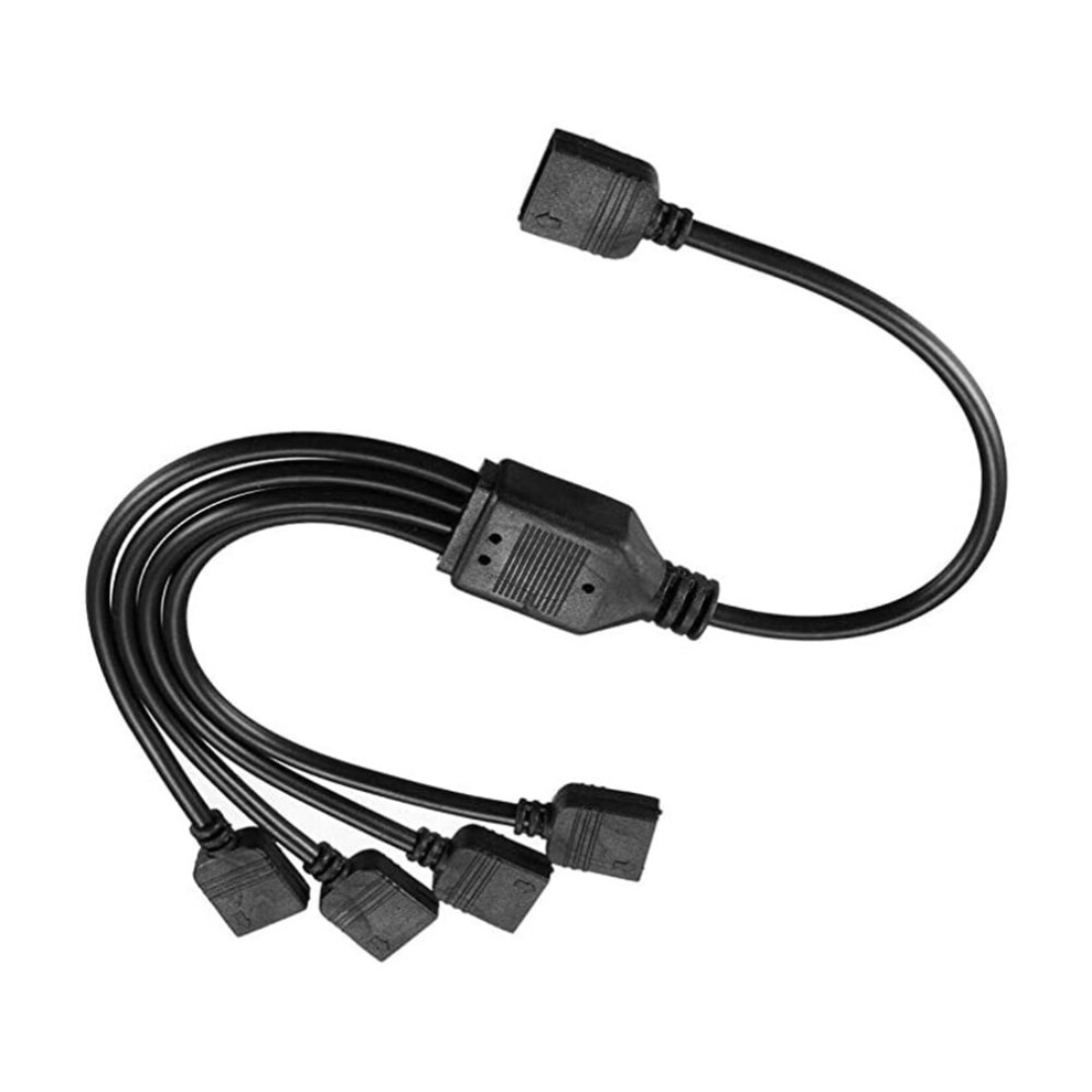 Jixopn 1 To 4 4Pin Extension Cable Adapter 12V 30Cm Motherboard Aura Rgb Splitter Rgb Splitter Connector For /Msi 9085618773332