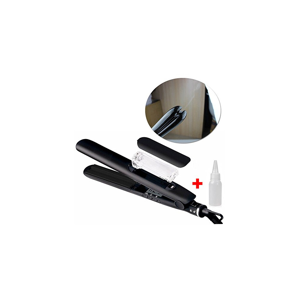 Professional Steam Hair Straightener with Ceramic Flat Iron, Fast Heat Up, Digital Temp Control