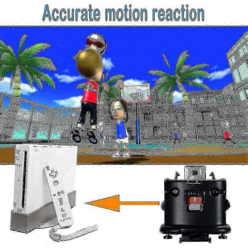 2 Motion Plus Adapter Sensor für Wii Remote Controller, Motion Plus Adapter Beschleuniger Ersatz für Wii Motion Plus Adapter 2