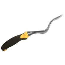 Manual Weeder with Ergonomic Long Handle, Durable Metal TwoProng Fork for Deep Root Removal in Garden