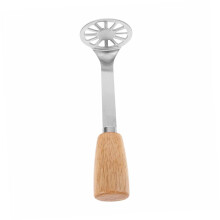 Stainless Steel Potato Masher with Ergonomic Handle for Mashing Potatoes and Vegetables