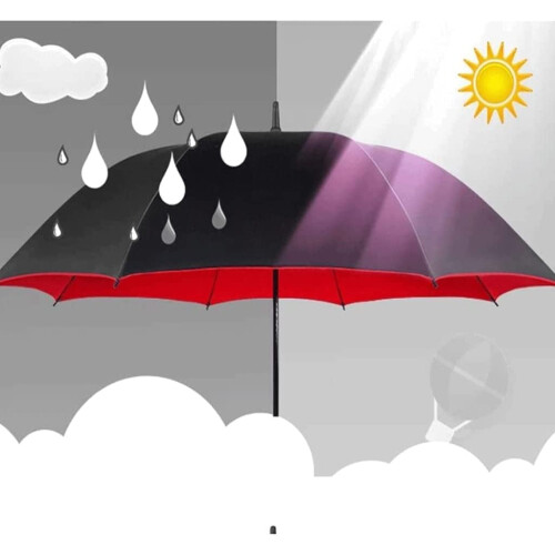 Large Automatic Golf Umbrella Windproof Waterproof Design with Shoulder Strap Carry Case 35inch 2