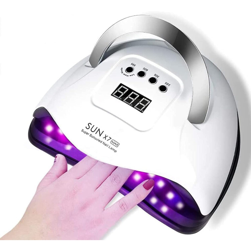 Light 180W Uv Led Nail Lamp Fast Curing Gel Nail Dryer With Automatic Sensor And 4 Timer Settings