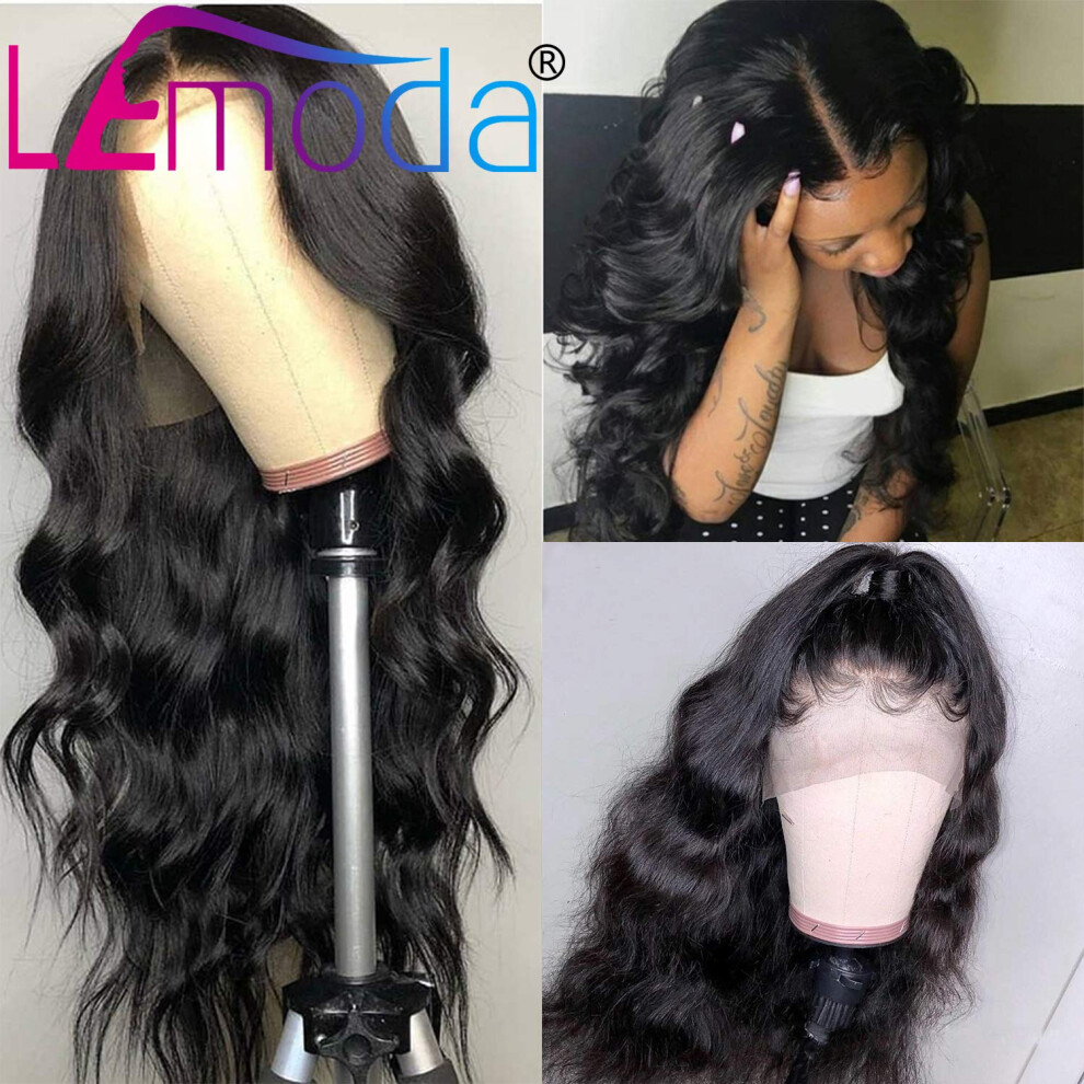Unisex Brazilian Deep Curly Lace Front Human Hair Wig 130% Density Preplucked With Baby Hair 10Inch