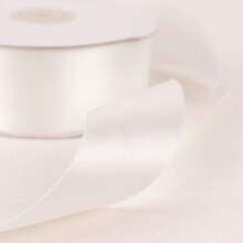 Efavormart 50 Yards 1.5" Satin Ribbon For Gift Package Wrapping, Hair Bow Clips & Accessories Making Crafting Wedding Decoration-White