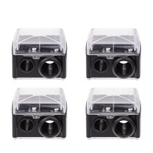 4pcs Eyebrow Pencils Sharpener Eyeliner Pen Sharpener for Woman (Black)