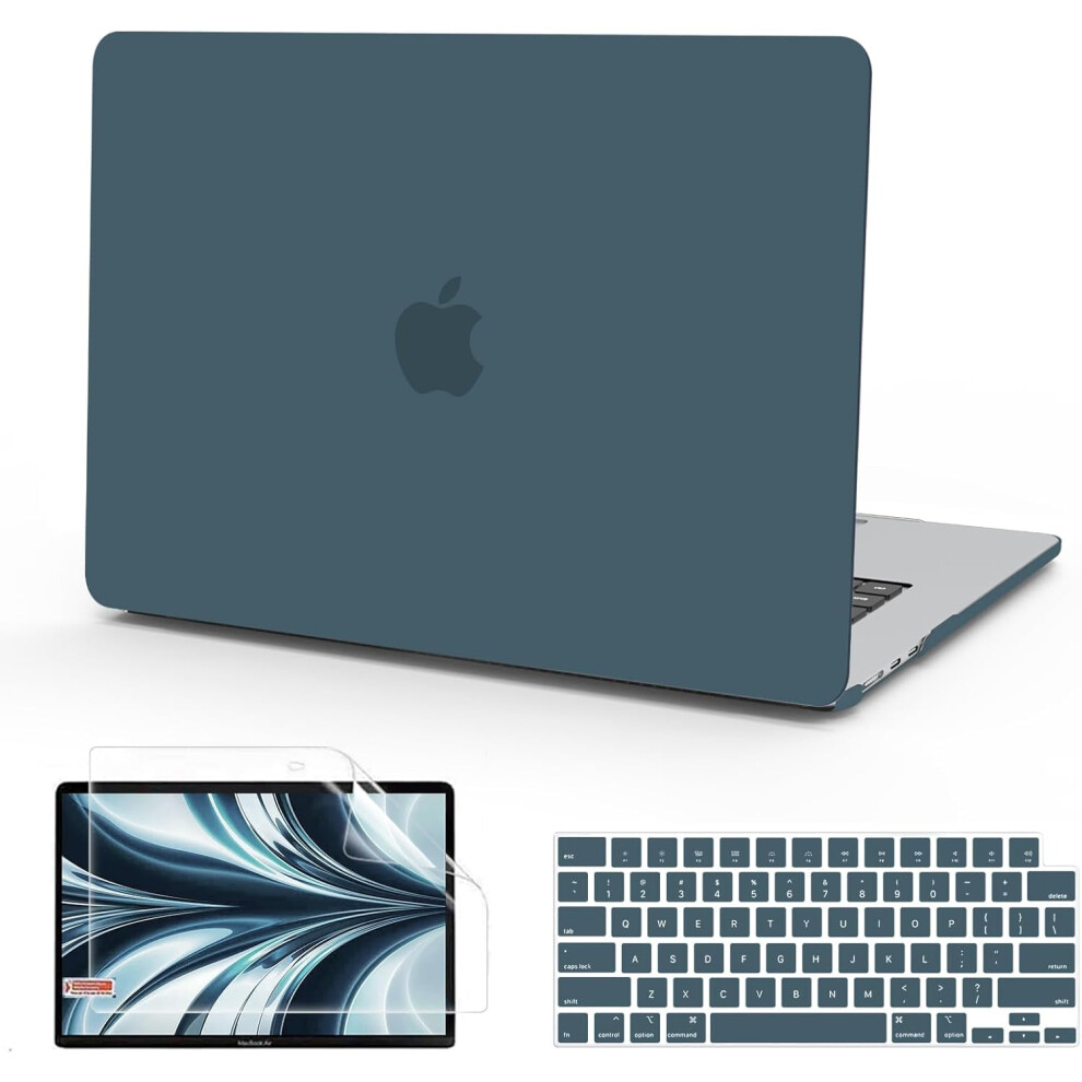 Compatible With Macbook Air 13.6 Inch Case 2024 2023 2022 Release M3 A3113 M2 A2681 With Liquid Retina Display, 9149926298342