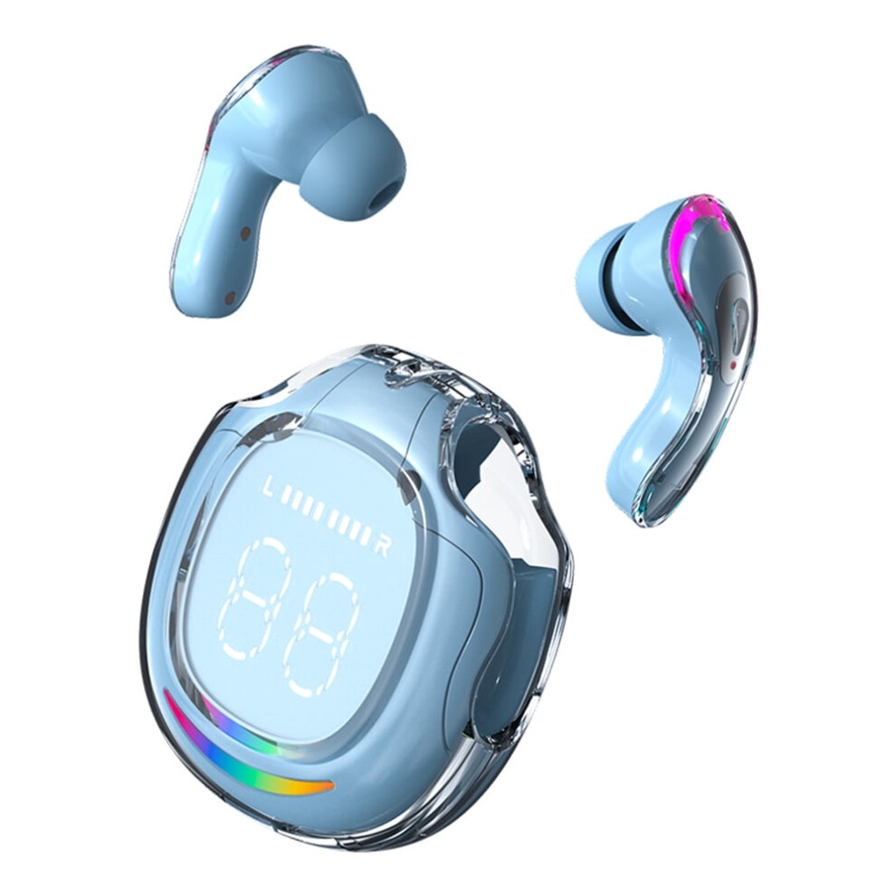 Bluetooth V5.3 Tws T8 Crystal Color Bluetooth Earbuds Black/White/Purple 9149926298489