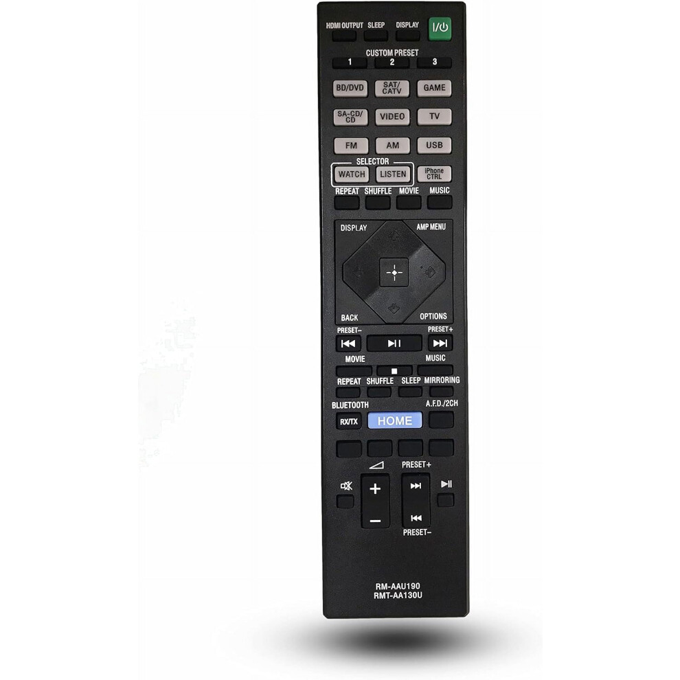 Replacement Remote Control For Str-Dh750 Str-Dh550 Str-Dn1060 Str-Dn860 Compatible With Sony Av Receiver 9149926299387
