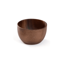 Wooden Salad Bowl Round Dessert Displays Serving Trays Fruit Food Salads Snack Soup Bowl for Home Coffee Shop A