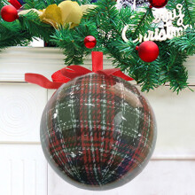 Cailmei Holiday Ball Ornament, 2.8 Inch Multi-Style Light Bulb Tree Ornament for Family Party Decor, Black L