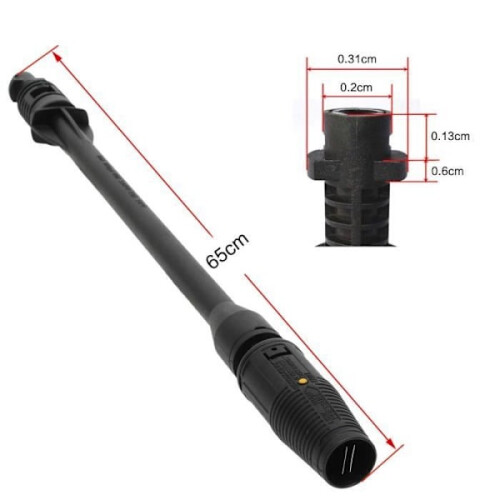 RisingFF Kärcher High Pressure Washer Lance - Adjustable Nozzle - High Efficiency - Black 1