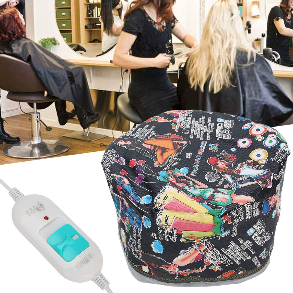 Electric Hair Steamer with Thermal Heat Cap for Deep Conditioning and Scalp Treatment at Home