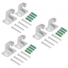 VIFERR Portable Hose Pipe Reel Holder Metal Rack Hanger Wall-Mounted Watering Hose Hook Garden